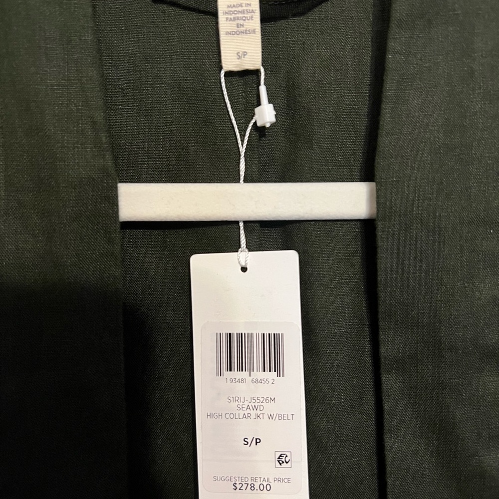 Eileen Fisher NWT open jacket linen szS - Picture 2 of 5